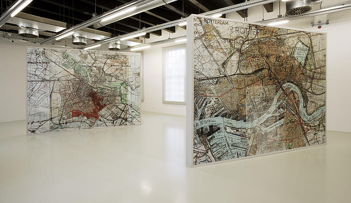 DEPICTIONS OF ROTTERDAM & AMSTERDAM 1940-1945 at Stedelijk Museum Schiedam 400 x 300 cm