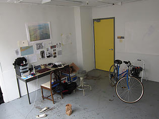 one side of the studio